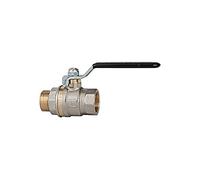 RIEGLER 103196-331.03-S Valvola a sfera standard, leva nera, IG/AG, MS vern, G 3/8, 1 pezzo