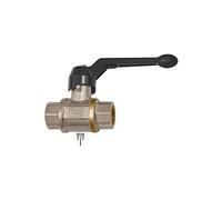 Riegler 103254 Valvola a sfera di sicurezza non bloccabile, foro di sfiato, Rp 3/8