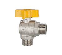 RIEGLER 103317-350.404 - Valvola a sfera angolare, EN 331, MS vern, AG/AG, R 3/4, DN 20, 1 pezzo