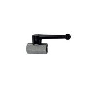 RIEGLER 103334-374.02 - Mini rubinetto a sfera, sabbiato, MS vern, leva manuale, G 3/8 IG, 1 pezzo