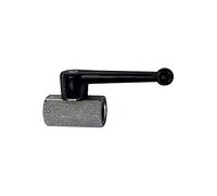RIEGLER 103335-374.03 - Mini rubinetto a sfera, sabbiato, MS vern, leva manuale, G 1/2 IG, 1 pezzo
