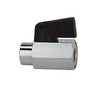 RIEGLER 103339-375.00 - Mini valvola a sfera, superficie liscia, MS vern., G 1/8 IG, DN 8, 1 pezzo