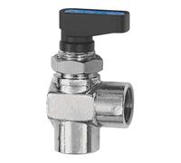 RIEGLER 103360-380.01 - Mini valvola a sfera angolare, montaggio a pannello, MS cromata, G 1/8 IG, 1 pezzo