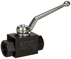 RIEGLER 103517-392.24 - Rubinetto a sfera ad alta pressione, filettatura interna G, acciaio G 1/2, 1 pezzo