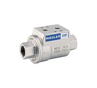 RIEGLER 103732-351.942 - Valvola di bloccaggio pneumat. bet, semplice, NC, MS vern, NBR, Rp 1/2, 1 pezzo