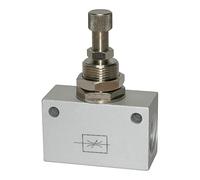 RIEGLER 103810-225.54 - Valvola a farfalla in alluminio anodizzato, G 1/4, PN max. 10 bar, 1 pezzo