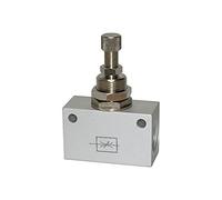 RIEGLER 103812-225.56 - Valvola a farfalla, in alluminio anodizzato, G 1/2, PN, max. 10 bar, 1 pezzo