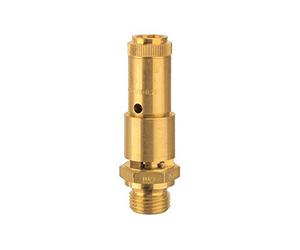 RIEGLER 104452-227.44-7,7 valvola di sicurezza DN 10, ottone, G 3/8, pressione di risposta 7,7 bar, 1 pezzo