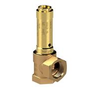 RIEGLER 105552-221.03-9,0 valvola di sicurezza angolare, liquido, G 1/2, pressione di risposta 9 bar, 1 pezzo
