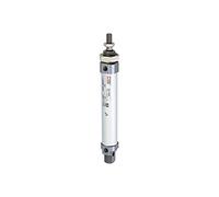 RIEGLER 105822-1.EM.08010 - Cilindro rotondo, ad azione semplice, magnete, diametro pistone 8, hub 10, M5, 1 pz
