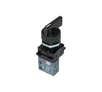 RIEGLER 106406-512.304 - Mini valvola 3/2, manuale, leva girevole, NC, monostabile, M5 laterale, 1 pezzo
