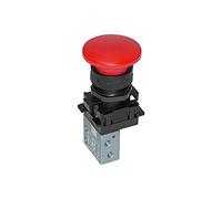 RIEGLER 106414-512.604 - Mini valvola manuale a fungo, NC, monostabile, M5 laterale, 1 pezzo