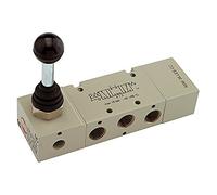 RIEGLER 106487-514.146 - Valvola a 5/3 vie, con leva a 90° bistabil centrale ventilata, G 1/2, 1 pezzo