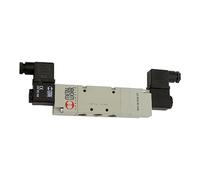 RIEGLER 106568-517.301 - Valvola a 5/3 vie, elettropneu., centrale chiusa, G 1/8, 24 V DC, 1 pezzo