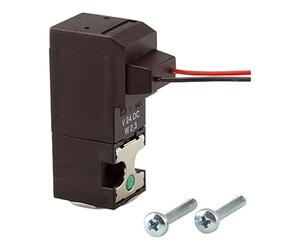 RIEGLER 106646-MV 1061.2 - Mini valvola magnetica 3/2, controllata direttamente, NO, 24 VDC, cavo 30 cm, 1 pezzo