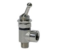 RIEGLER 107013-360.014-1/4 - Valvola a leva, a 2/2 vie, su entrambi i lati, a sgancio rapido, G 1/4, G1/4IG, 1 pezzo