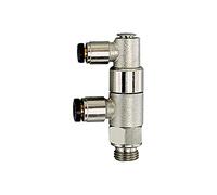 RIEGLER 107067-67.038-8 - Valvola di arresto pneumatica, G 3/8, connettore 8/4, 1 pezzo