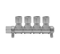 RIEGLER 107391-VTM-4 - Distributore di aria compressa "Multi-Link", senza frizione, unità di estrazione 4, 1 pezzo