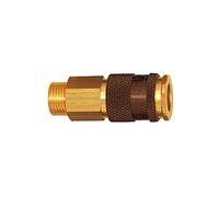 RIEGLER 107666-248.12 - Giunto a sgancio rapido inconfondibile NW 7,8, G 3/8 AG, marrone, 1 pezzo