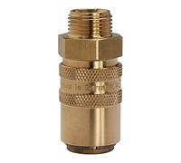 RIEGLER 107959-280.21 - Giunto di tempra DN 9 con AG, con valvola di intercettazione, M16 x 1,5 dritto, 1 pezzo