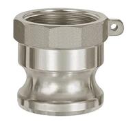 RIEGLER 108069-1117.112 Kamlok connettore rapido con IG, tipo A, alluminio, G 1 1/2, 1 pezzo