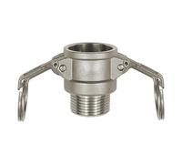 RIEGLER 108112-1113.212-ES Kamlok presa rapida con AG, tipo B, ES 1.4401, R 2 1/2, 1 pezzo
