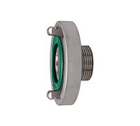 RIEGLER 108318-3403.8930 Storz - Raccordo per disco rigido in acciaio inox V4A, misura Storz 75-B, G 3 AG, 1 pezzo