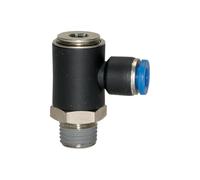 RIEGLER 109384-163.014-8 - Raccordo a L "Serie Blu", girevole, R 1/4 A, L = 26,5 mm, 1 pezzo