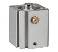 RIEGLER 115184-12.EM.25025 - Cilindro a corsa corta "ASQ", ad azione semplice, diametro pistone 25, hub 25, M5 x 0,8, 1 pz