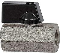 RIEGLER 115729-373.03-E - Mini rubinetto a sfera "valve line", MS vern, impugnatura girevole, G 1/2 IG, 1 pezzo