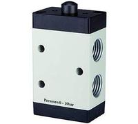 RIEGLER 115952-511.1000 - Valvola a 3/2 vie, azionata meccanicamente, M3, stelo, NC, G 1/8, 1 pz
