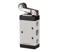 RIEGLER 115958-511.2100 - Valvola a 5/2 vie, azionata meccanicamente, M5, leva a rullo, G 1/8, 1 pezzo