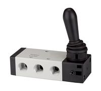 RIEGLER 115965-514.1001 - Valvola a 5/2 direzioni, azionamento a leva manuale "4H", a scatto G 1/4, 850 l/min, 1 pezzo