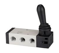 RIEGLER 115966-514.1002 - Valvola a 5/2 direzioni, azionamento a leva manuale "4H", a scatto G1/4, 1300 l/min, 1 pezzo