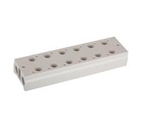 RIEGLER 116234-5510.07-14 - Piastra multiuso, valvole a 3/2 direzioni, 7 posizioni, G 1/8, G 1/4, 1 pezzo