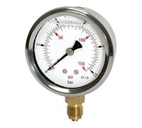 RIEGLER 116316-715-CDE Glyzerinmano "Pressure Line", G 1/4 u, 0-400,0 bar/6000 psi, Ø 63, 1 pezzo