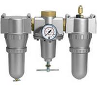 RIEGLER 129495 - Unità di manutenzione, 3 pezzi, standard con contenitore in metallo BG 2 G, 3/8-1 pezzo