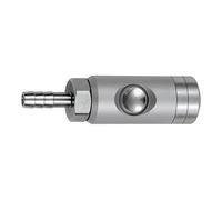 RIEGLER 134060-244.31-D-A - Giunto di sicurezza con bottone automatico NW 5,5, girevole, in alluminio, beccuccio LW 6, 1 pezzo