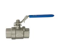 RIEGLER 135356-397.06 - Valvola a sfera in acciaio inox, 2 pezzi, lunghezza secondo DIN 3202-M3, G 1 1/4, 1 pezzo