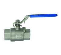 RIEGLER 135358-397.08 - Valvola a sfera in acciaio inox, 2 pezzi, lunghezza secondo DIN 3202-M3, G 2, 1 pezzo