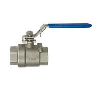 RIEGLER 135899-3395.08 - Valvola a sfera in acciaio inox, 2 pezzi, filettatura interna/interna, G 2, DN 50, 1 pezzo