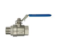 RIEGLER 135906-3395.25 - Valvola a sfera in acciaio inox, 2 pezzi, filettatura interna/esterna, G 1, DN 25, 1 pezzo