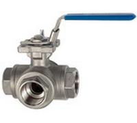 RIEGLER 135935 valvola a sfera a 3 vie foro a T in acciaio inox 1.4408 G 2 DN 50-1 pezzo