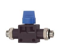 RIEGLER 135947-275.3814 - Valvola a 3/2 direzioni serie blu, AG/AG G 3/8 x 1/4 plastica/MS vern, 1 pezzo