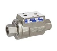 RIEGLER 137356-351.974 - Valvola di bloccaggio, pneumat. Bet, semplice, MS vern, NBR, Rp 1, 1 pezzo