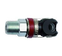 RIEGLER 141632-423.12-SCH-NPT - Giunto di sicurezza girevole NW 6, ISO 6150 C, in acciaio, NPT 3/8 AG, 1 pezzo