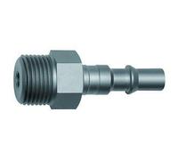RIEGLER 141642-423.61-NPT - Nipplo per giunti NW 6, ISO 6150 C, acciaio, NPT 1/4 AG, 1 pezzo