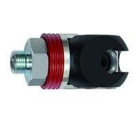 RIEGLER 141719-426.14-SCH-NPT Giunto di sicurezza orientabile NW 11, ISO 6150 C, acciaio, NPT 3/4 AG, 1 pezzo