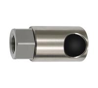 RIEGLER 141954-408.04-ES - Presa di sicurezza con bottone a pressione, NW 8, ISO 6150 C, ES, G 1/2 IG, 1 pezzo