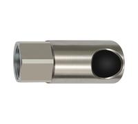 RIEGLER 141979-411.04-ES - Presa di sicurezza con bottone a pressione, NW 11, ISO 6150 C, ES, G 3/4 IG, 1 pezzo